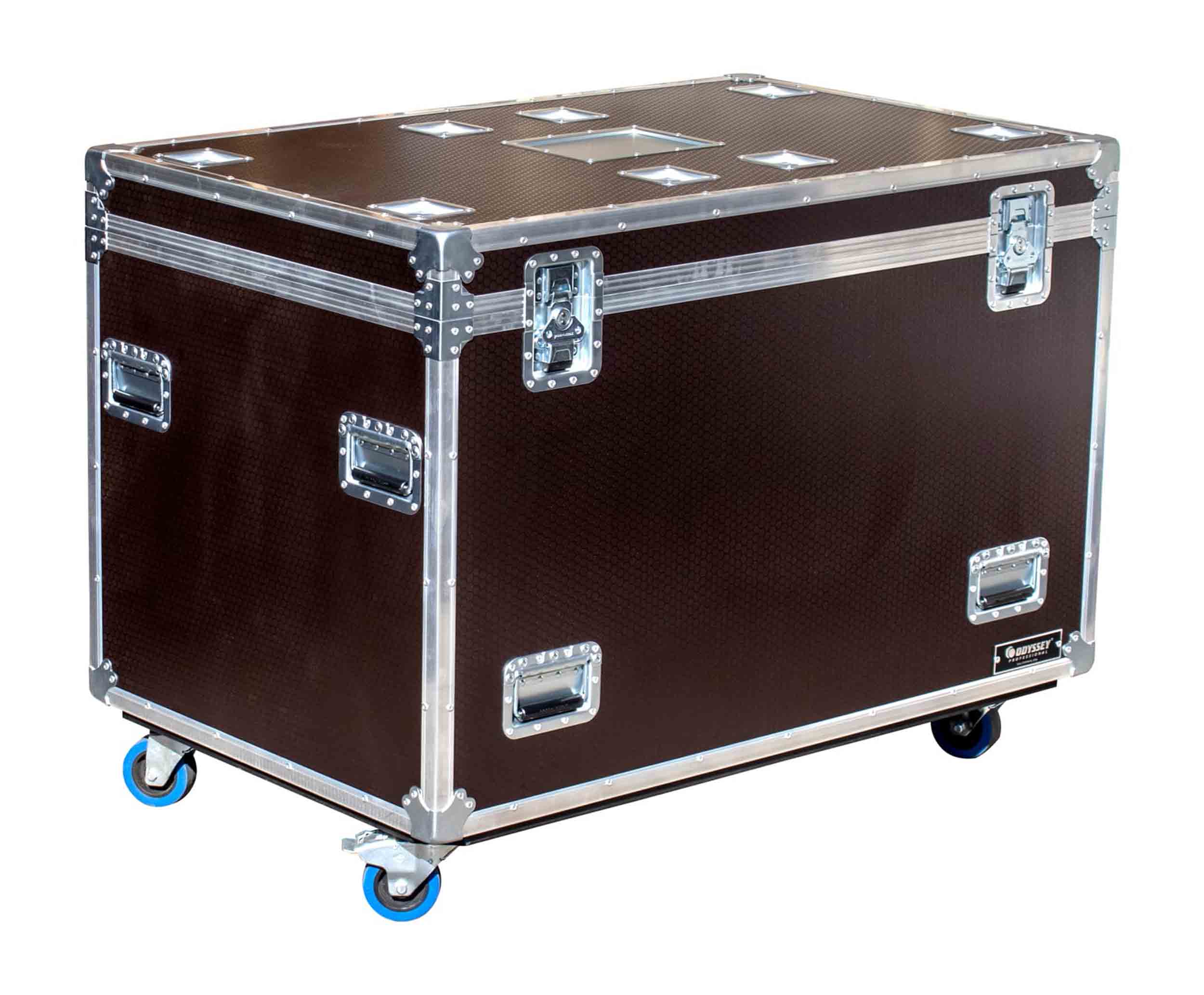 Odyssey OPT483036WBRN, Professional Brown Hex Board Utility Tour Trunk Case with Caster Wheels by Odyssey