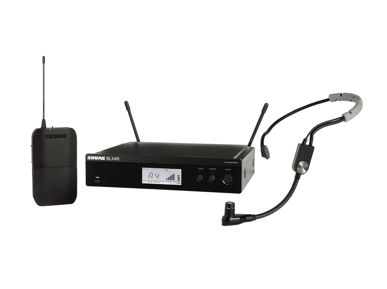 Shure BLX14R/SM35 Wireless Rack Mount Headset System with SM35 Headset Microphone by Shure