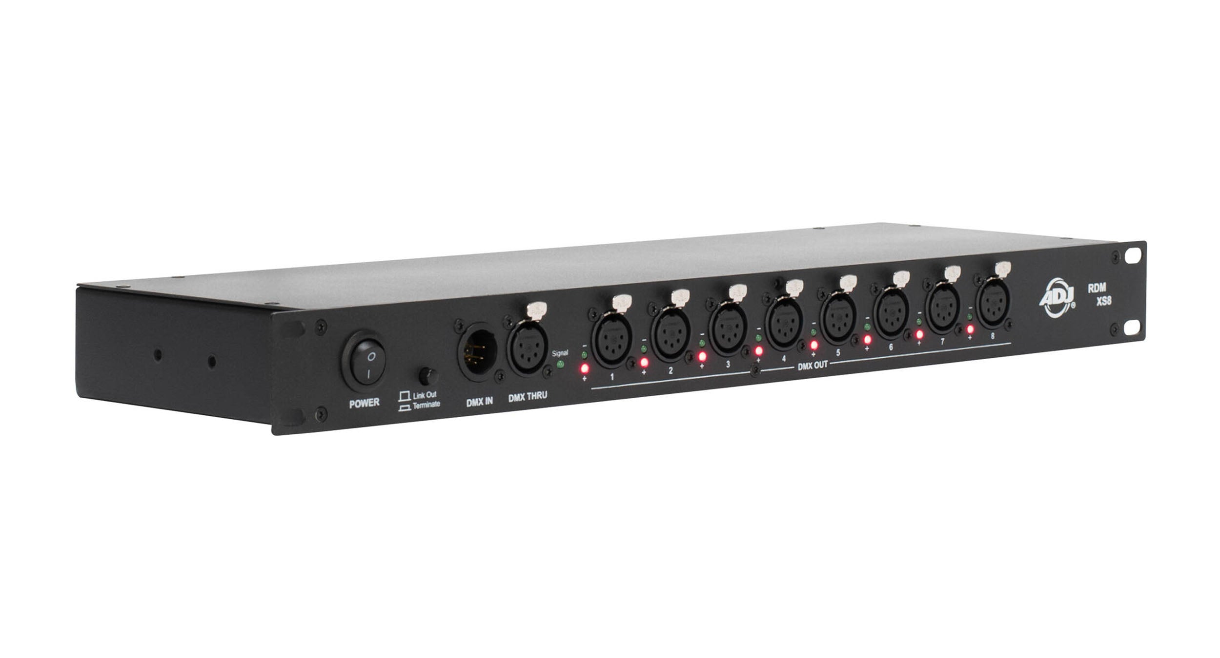 ADJ RDM XS8, DMX 8-Way RDM Data Splitter with Wired Digital Communication Network by ADJ