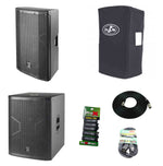 DAS Audio 715ACVRALTEA15718A, 15-Inch Powered Speaker DJ Package with Subwoofer by DAS Audio