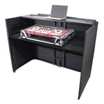 C-Stock: ProX XF-MESAMEDIA MK2, DJ Facade Table Workstation Includes TV Bracket Mount White and Black Scrims and Carry Bag by ProX Cases