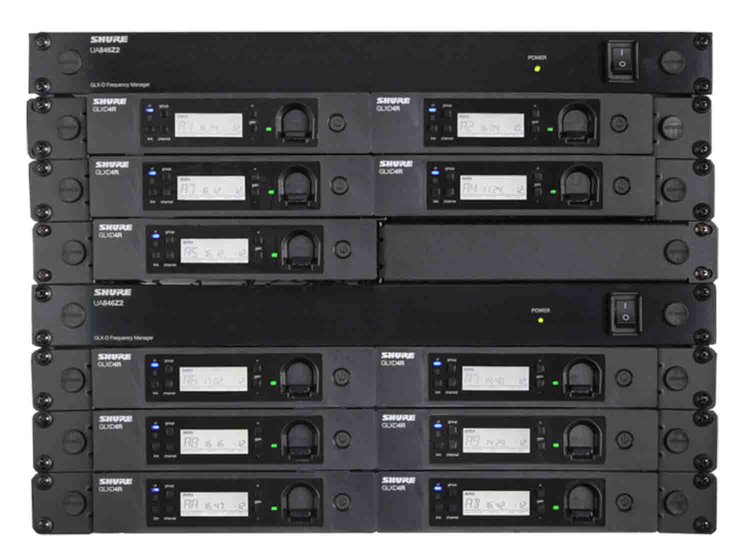 B-Stock: Shure GLXD4R-Z2 Rack Mount Receiver for GLX-D Advanced Digital Wireless Systems