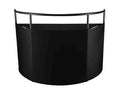 JMAZ JZ5010 Command Booth Event Facade Booth with Adjustable Scrims - Black and White by JMAZ