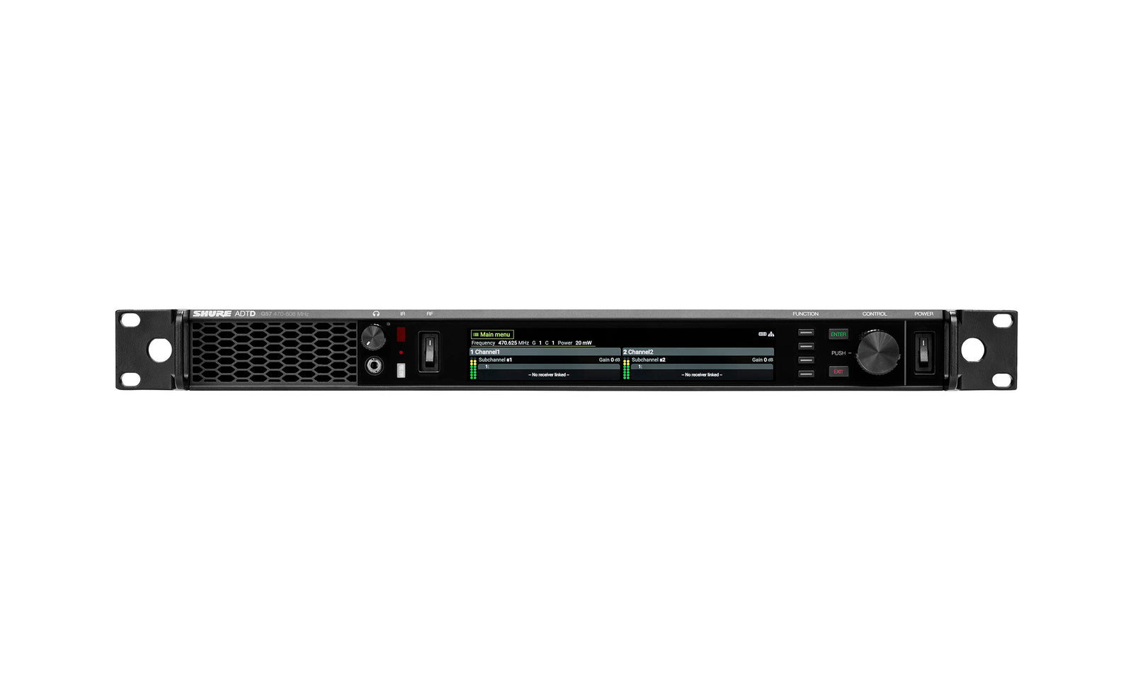 Shure ADTDUS-G57, Axient Digital PSM Dual Transmitter - G57 (470 to 608 MHz) by Shure