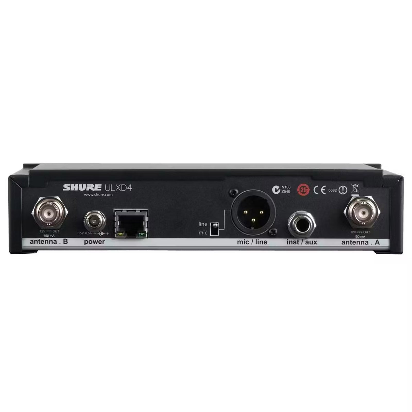 Shure ULXD2/SM58-G50-PK, Handheld Wireless Microphone Transmitter Package with ULXD4 Receiver and Case by Shure