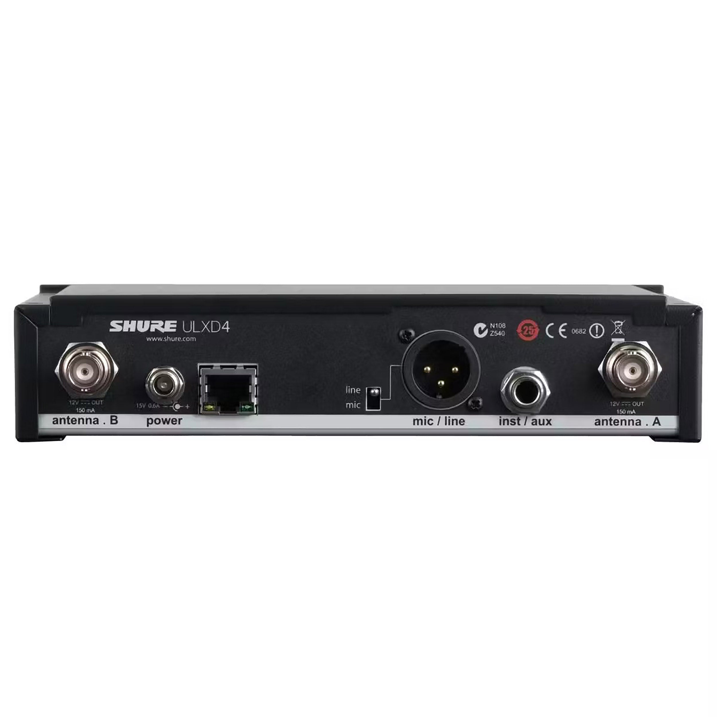 Shure ULXD2/SM58-G50-PK, Handheld Wireless Microphone Transmitter Package with ULXD4 Receiver and Case by Shure