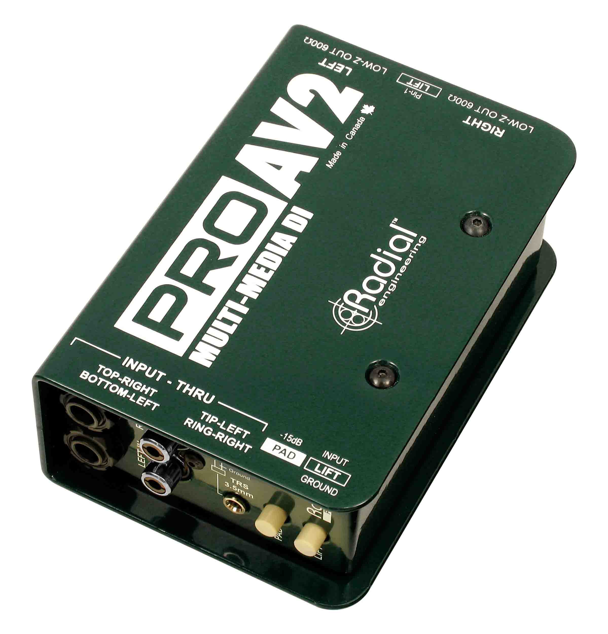 B-Stock: Radial Engineering ProAV2 Passive Stereo Multimedia Direct Box