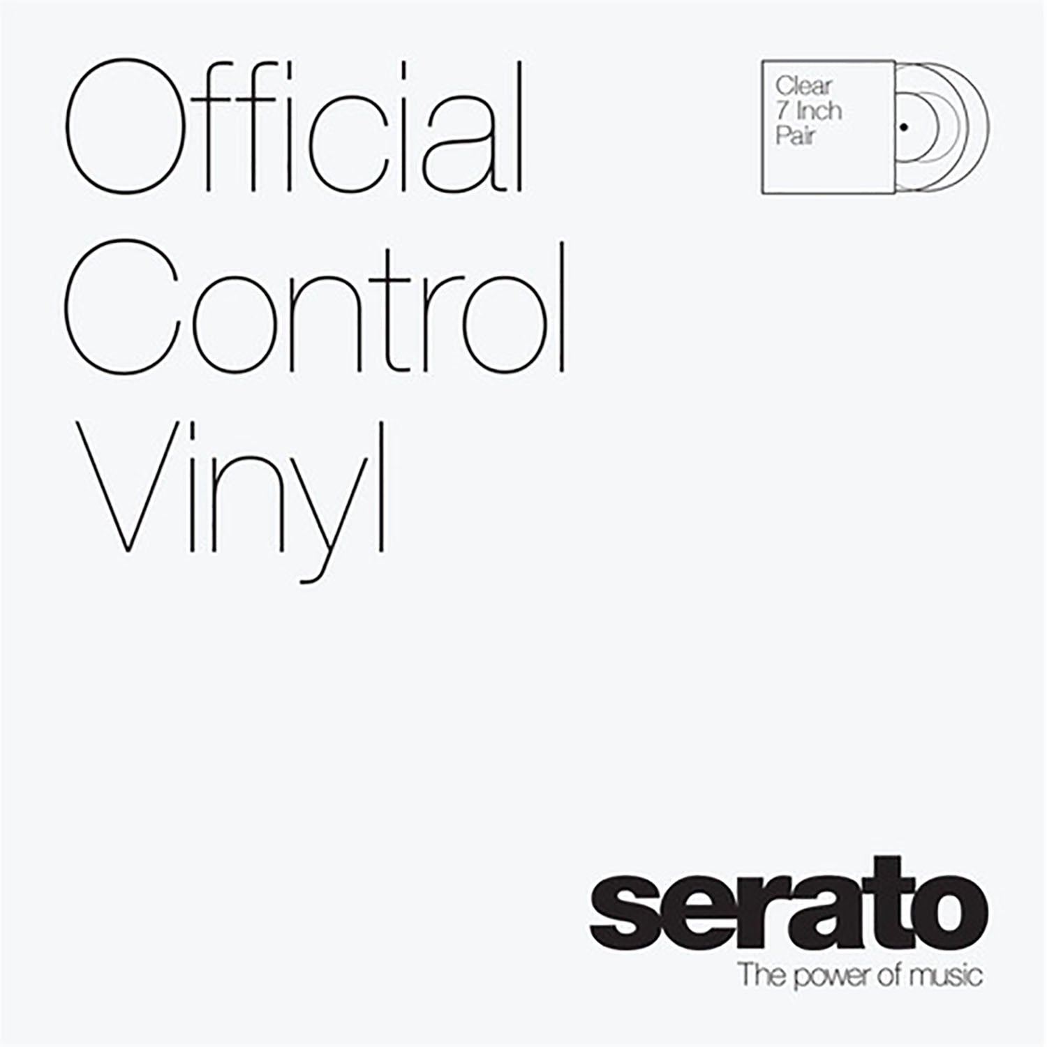 Serato SCV-PS-CLE-10, 10" Control Vinyl Pair - Clear by Serato