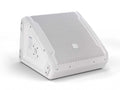LD Systems MON 12 A G3 white stage monitor, front three-quarter view with molded corner guards - Hollywood DJ