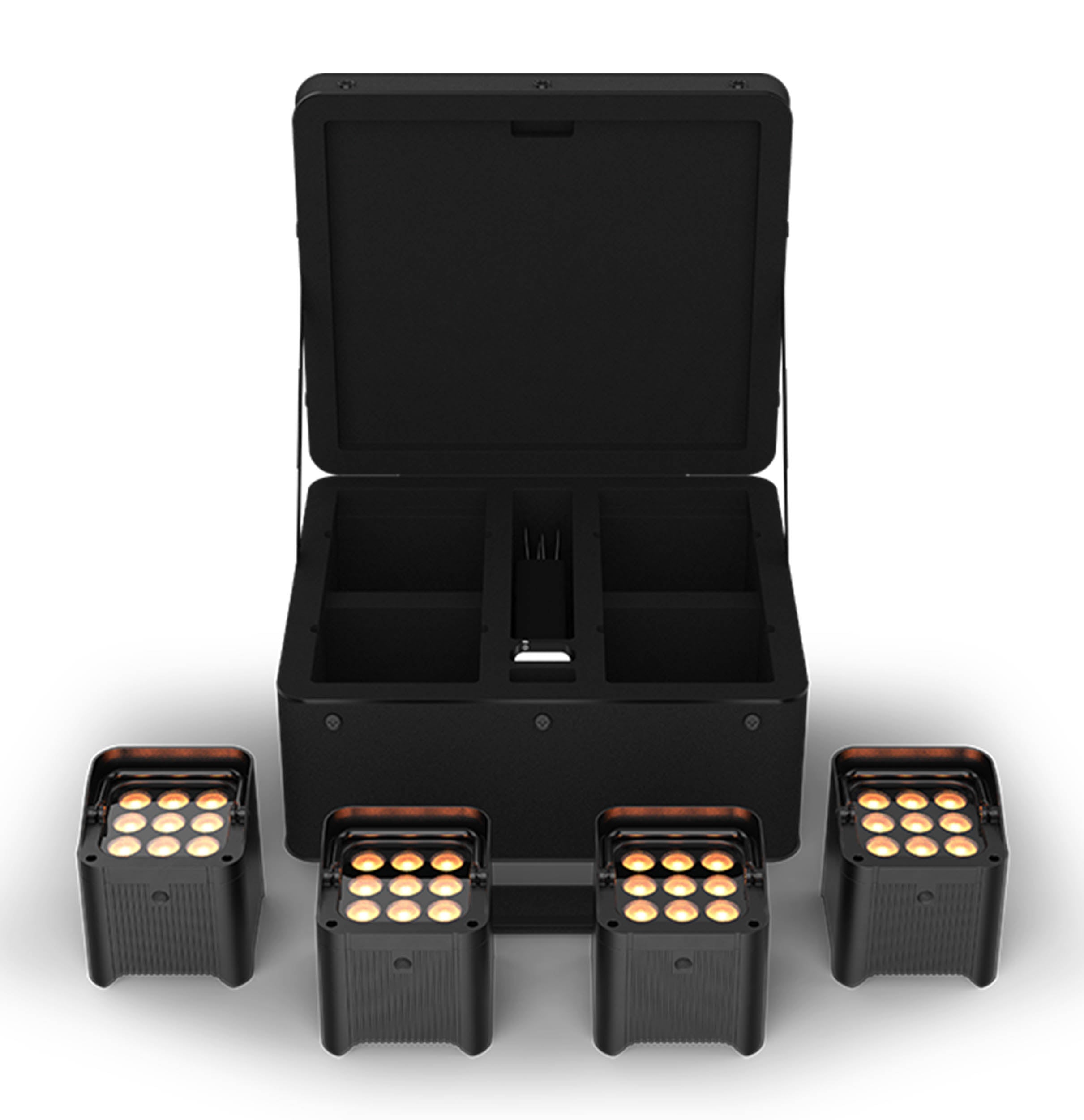 Chauvet DJ Freedom Par Q9 X4 Up-Lighting Kit with a Protective Carry Bag by Chauvet DJ