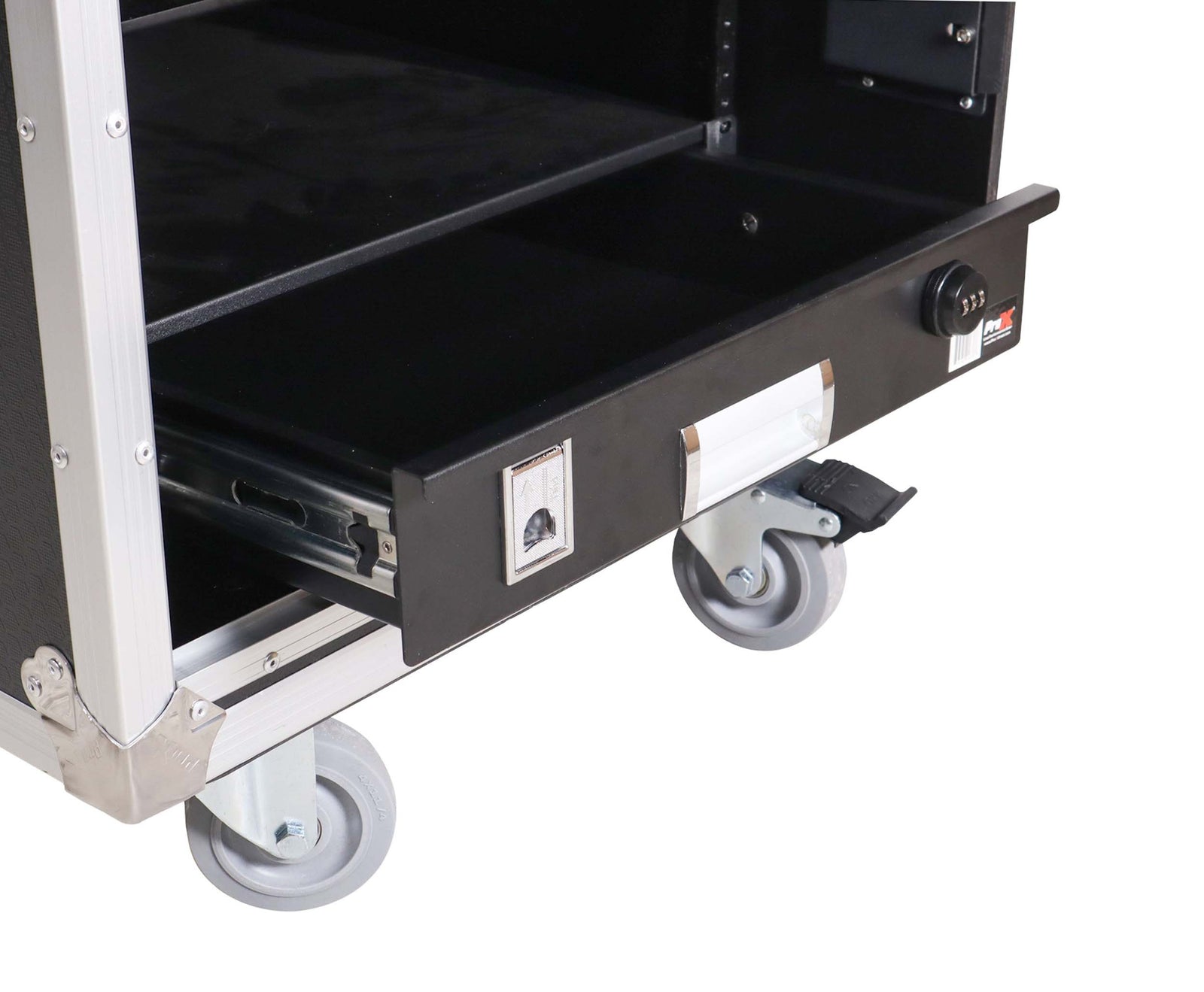ProX XS-12USLAM24, 12U Vertical Rack Mount Case with 2 Sliding Doors and Caster Wheels by ProX Cases
