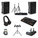 Pioneer DJ DDJ-FLX4 CLUB LIGHT Package 01 with DJ Controller, Speakers, Stands and Headphones by Pioneer DJ