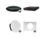 Shure 310X B-V Ecosystem DJ Package Including 2 MXA310B Microphone, 1 P300-IMXAudio Processor, 2 MXN5W-C Ceiling Loudspeaker and 2 Tile Bridge by Shure