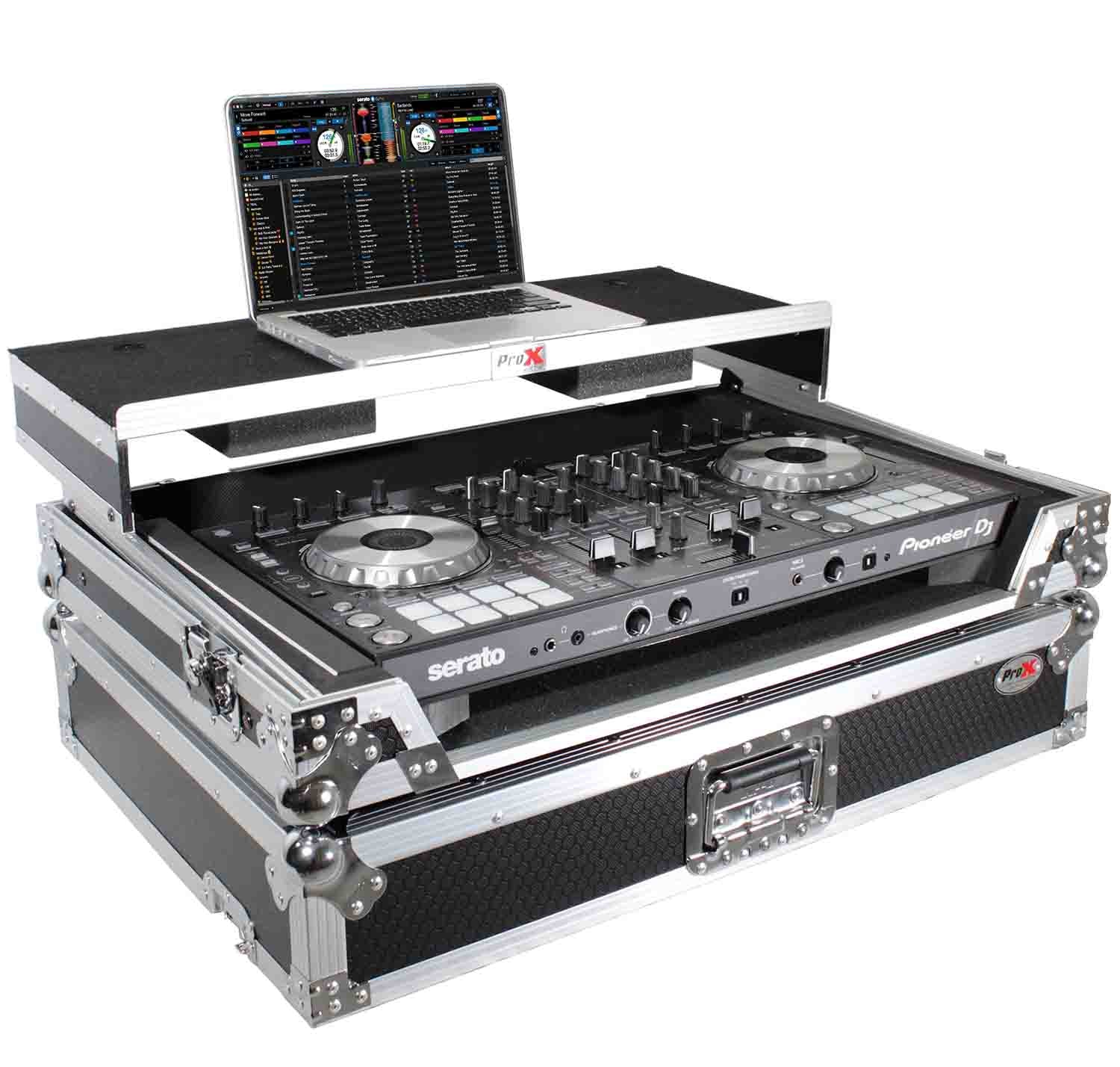 ProX XS-UXLTMK2 DJ Flight Road Case for Medium Size DJ Controllers with Sliding Laptop Shelf