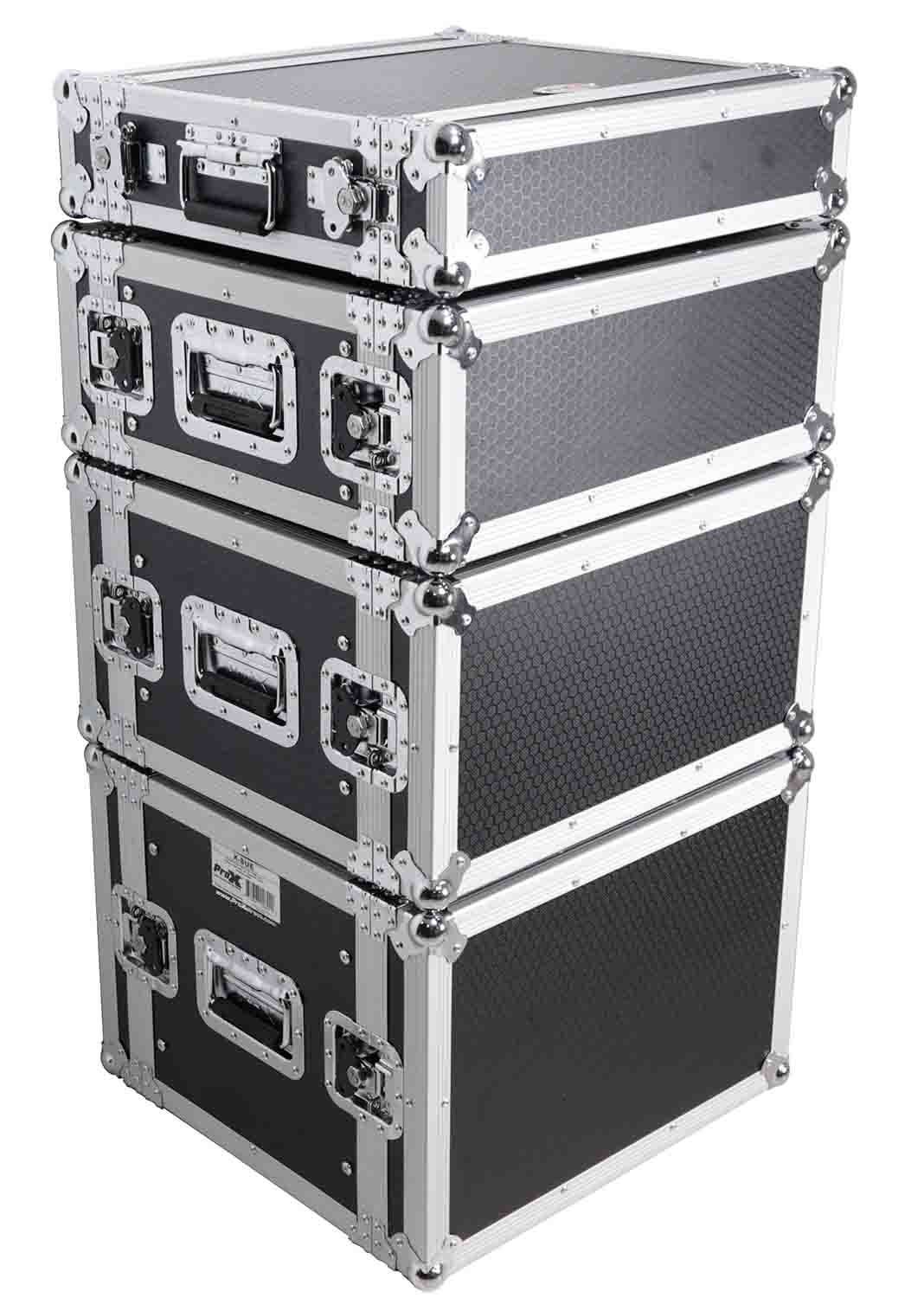 ProX X-4UE 4U Deluxe Effects Rack 14" Deep Rail to Rail with Handles by ProX Cases