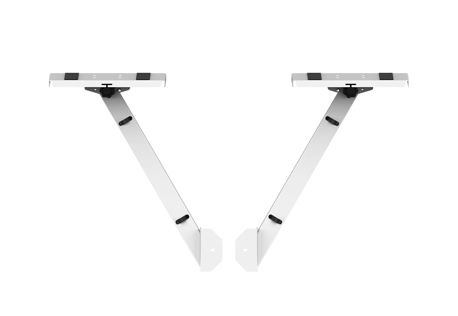 ProX XFH-B3SIDESHELFWH White Pair of Audio Monitor DJ Lighting Side Mounting Stand for B3 DJ Table Workstation by Humpter by ProX Cases
