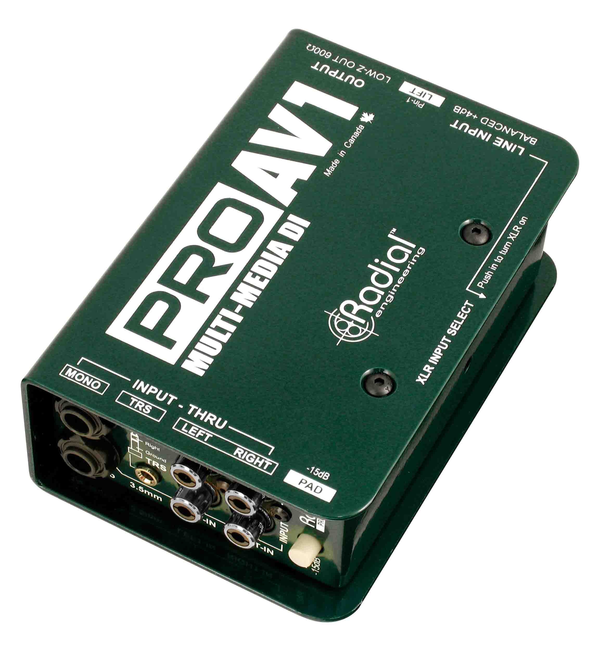 Radial Engineering ProAV1 Passive Multimedia Direct Box by Radial Engineering