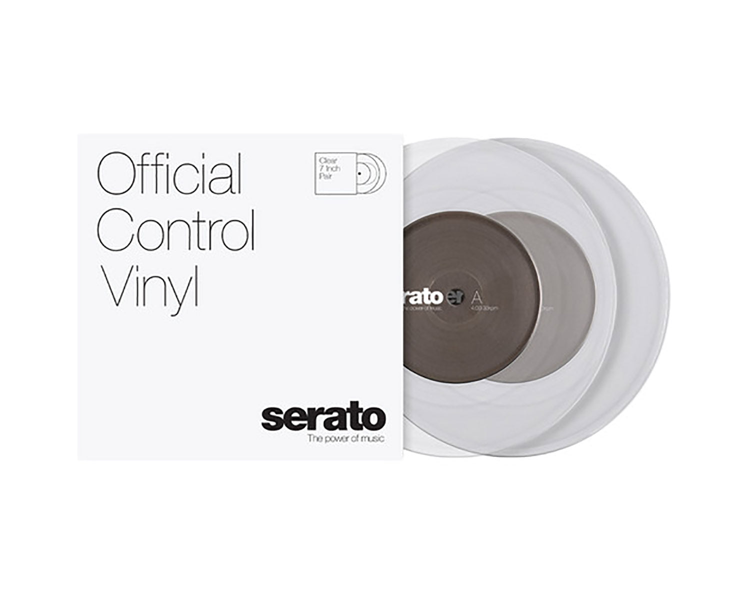 Serato SCV-PS-CLE-10, 10" Control Vinyl Pair - Clear by Serato