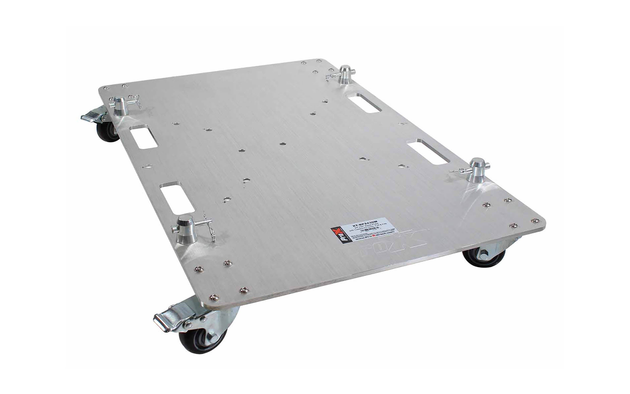 ProX KT-MEDIAPOST656, DJ Package Including 1 KT-F34SQ656 Aluminum Truss, 1 XT-BP2430W Base Plate on Wheels, 1 XT-MEDIAMOUNT TV Bracket Clamp by ProX Cases