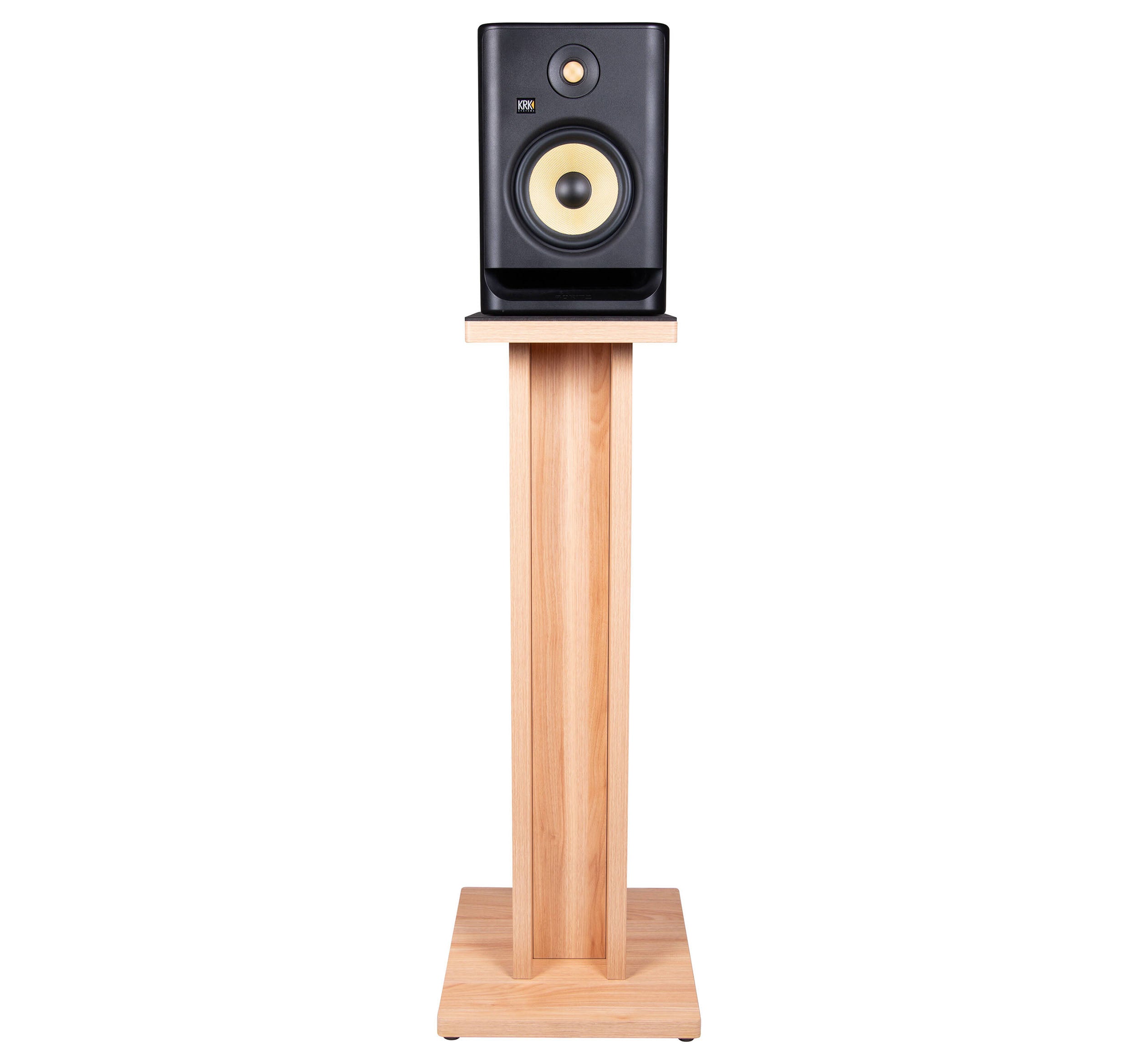 Gator GFW-ELITESPKSTMN-MPL Elite Series Studio Monitor and Speaker Stand - Maple by Gator Cases