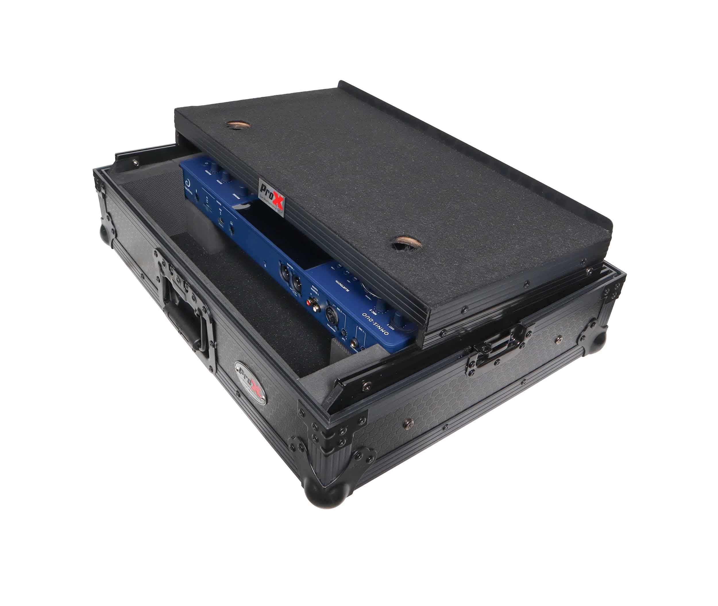 ProX XS-OMNISDUO LTBL LED, ATA Flight Case for Pioneer Alpha Theta OMNIS-DUO DJ Controller - Black