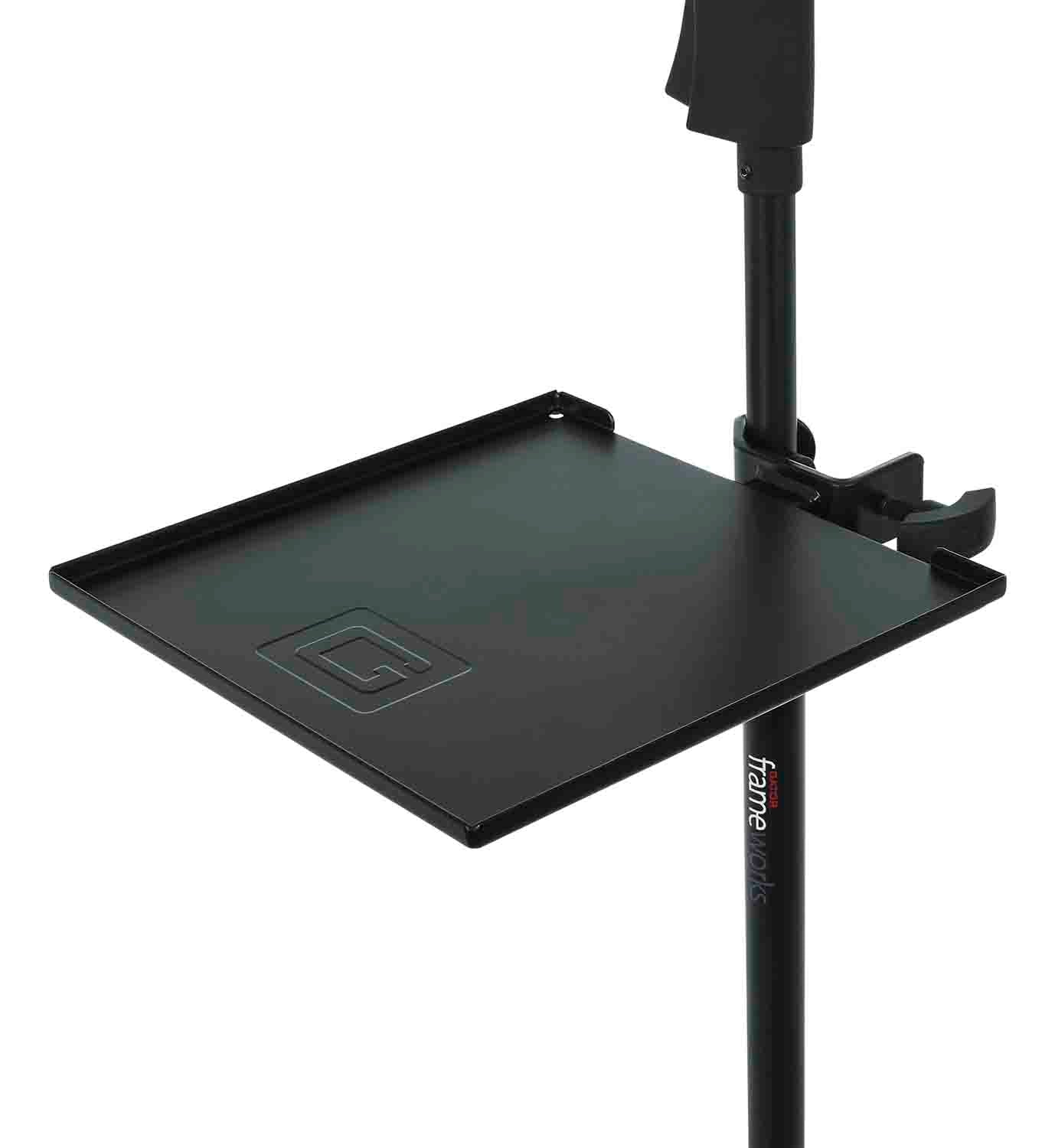 Gator GFW-SHELF0909 Microphone Stand with Accessory Shelf by Gator Cases