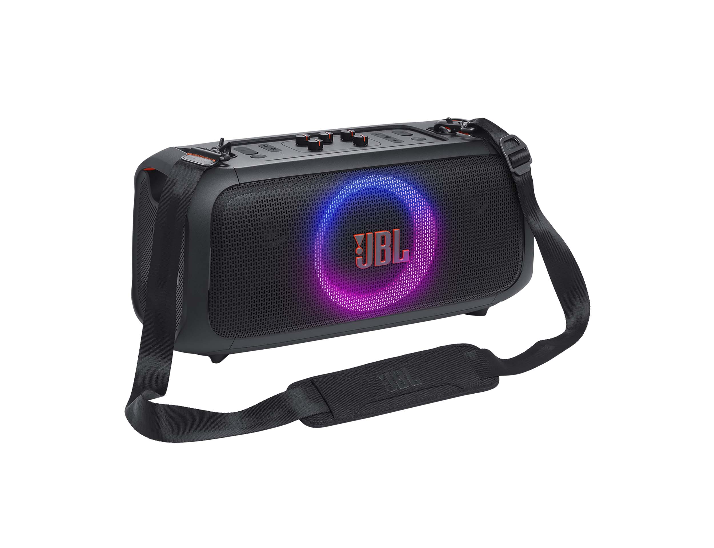 JBL PartyBox On-the-Go Essential, Portable Party Speaker with Synced Lightshow and Wireless Mic