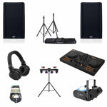 Pioneer DJ DDJ-FLX4 CLUB LIGHT Package 04 with DJ Controller, Speakers, Stands and Headphones by Pioneer DJ