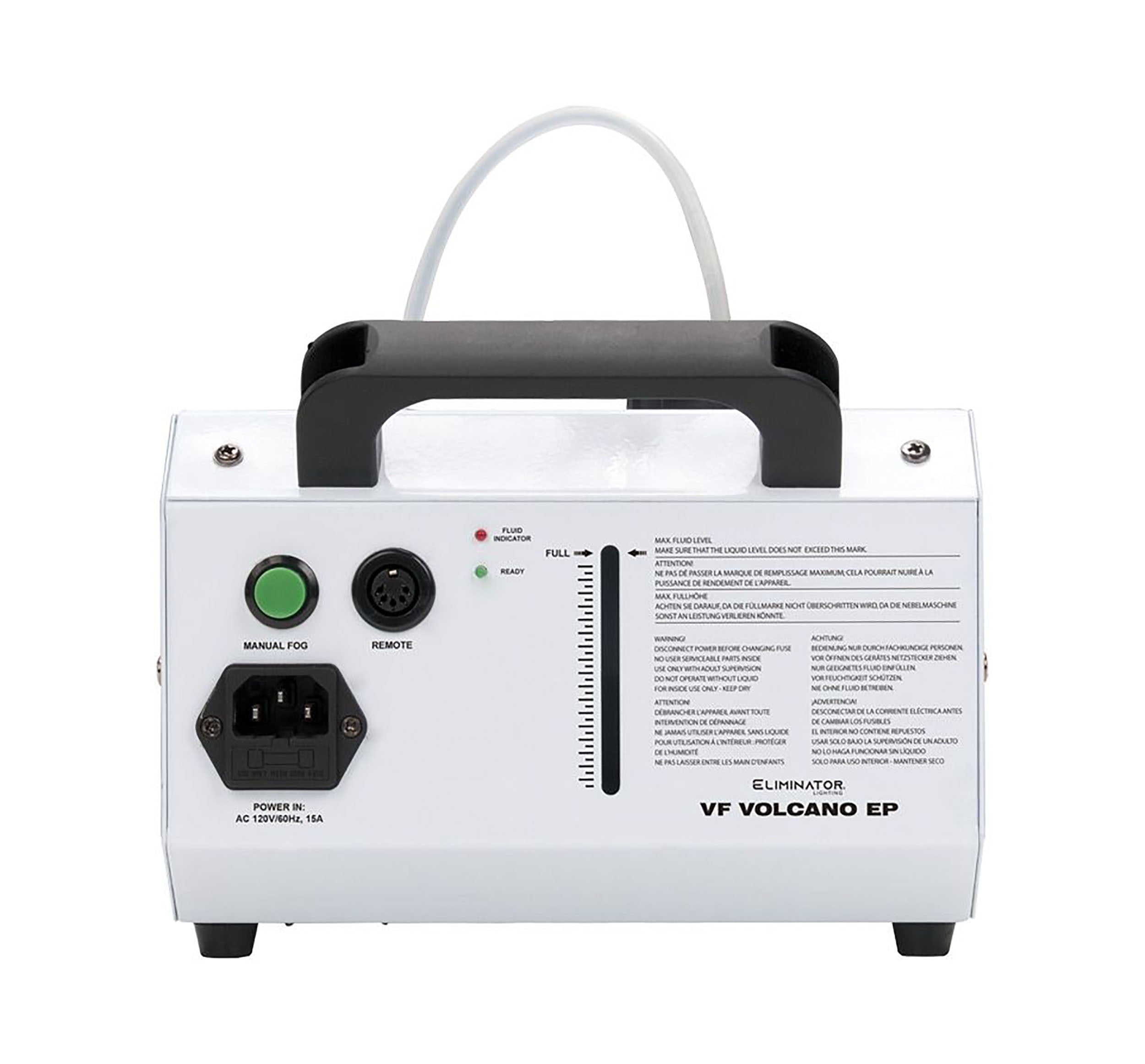 Eliminator Lighting VF Volcano EP, Compact Vertical Fog Machine