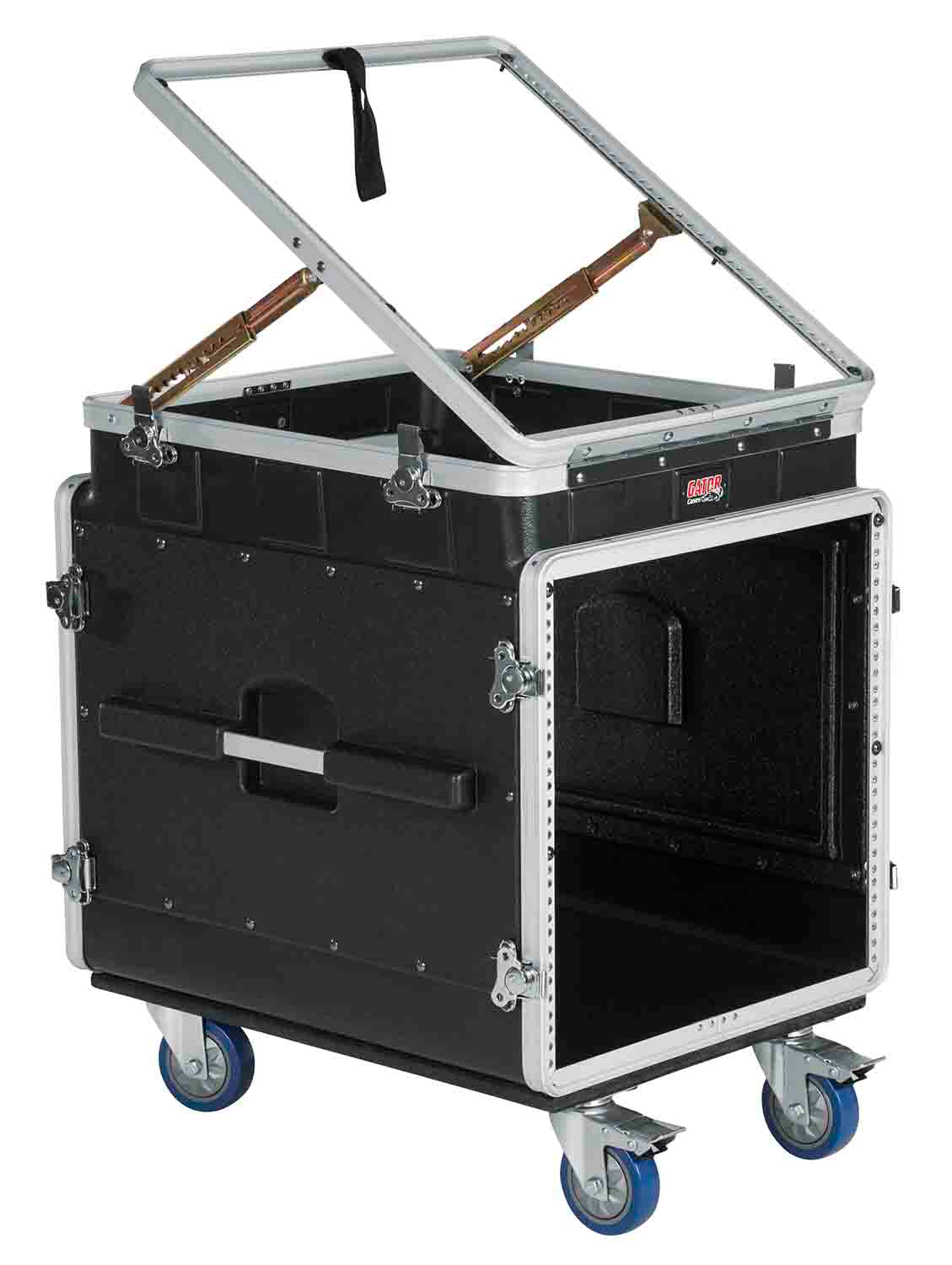 Gator Cases GRC-12X10 PU, 12U Top and 10U Side ATA Molded PE Pop-Up Console Rack by Gator Cases