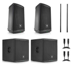 JBL EON710 PA Speaker Package with EON718S Powered Subwoofer, Speaker Pole and Mic Cable by JBL
