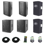 DAS Audio 415ACVRALTEA15718A, Powered Speakers DJ Package with Subs by DAS Audio