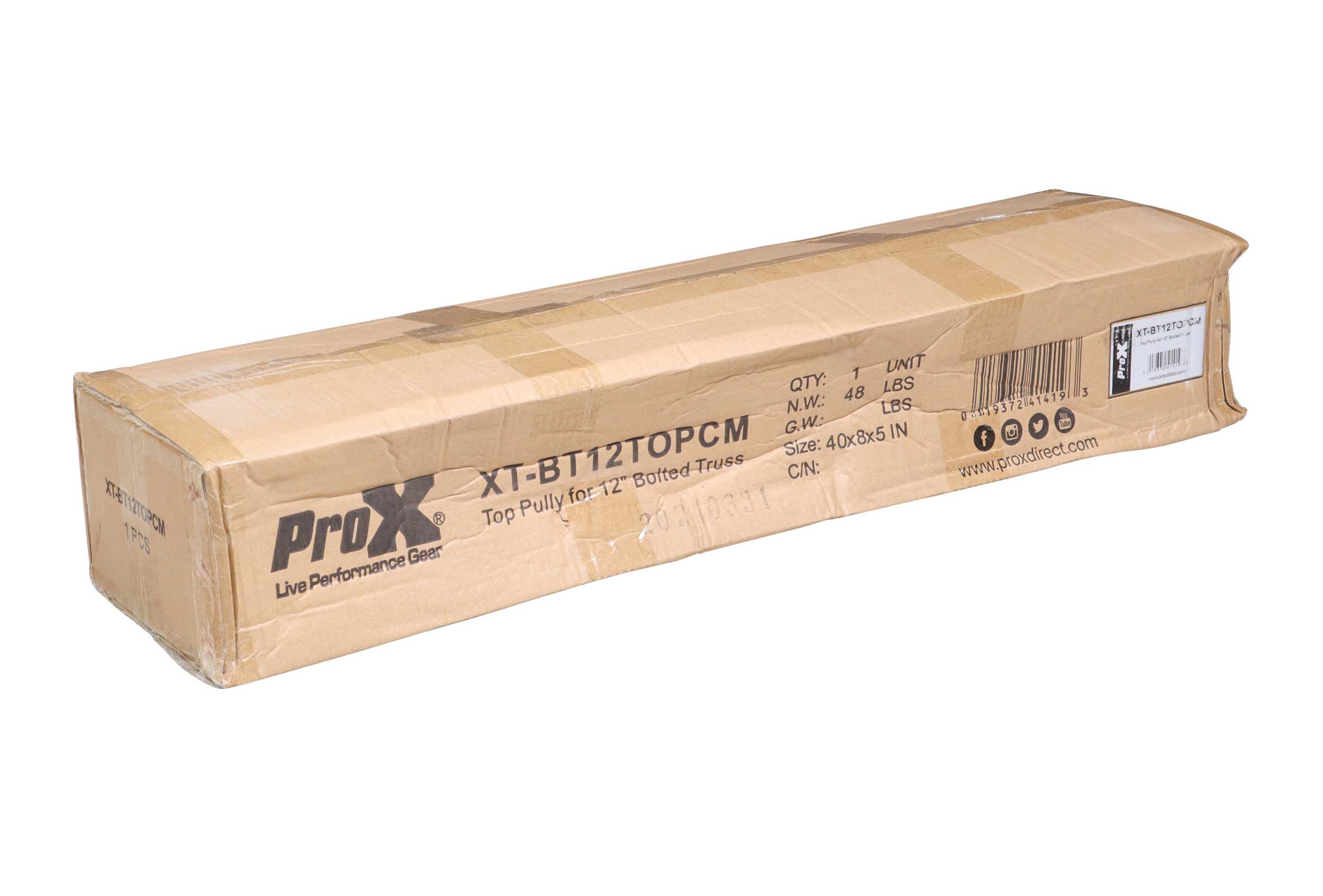 ProX XT-BT12TOP, Top Truss Section for Electric and Manual Motor Pully Mechanism for 12" Bolted Segment