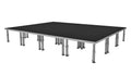 ProX XSU-12X16PKG, Stage One 12' x 16' Ft. Portable Stage Package - Includes 12x Units with Telescoping 16-22" Adjustable Legs by ProX Cases