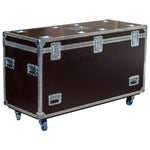 Odyssey OPT602436WBRN, Professional Brown Hex Board Utility Tour Trunk Case with Caster Wheels by Odyssey