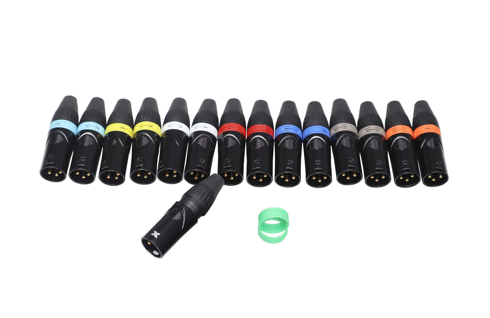 ProX XC-RINGPAK, Color Ring Replacements for XLR Cables - 16 Pack by ProX Cases
