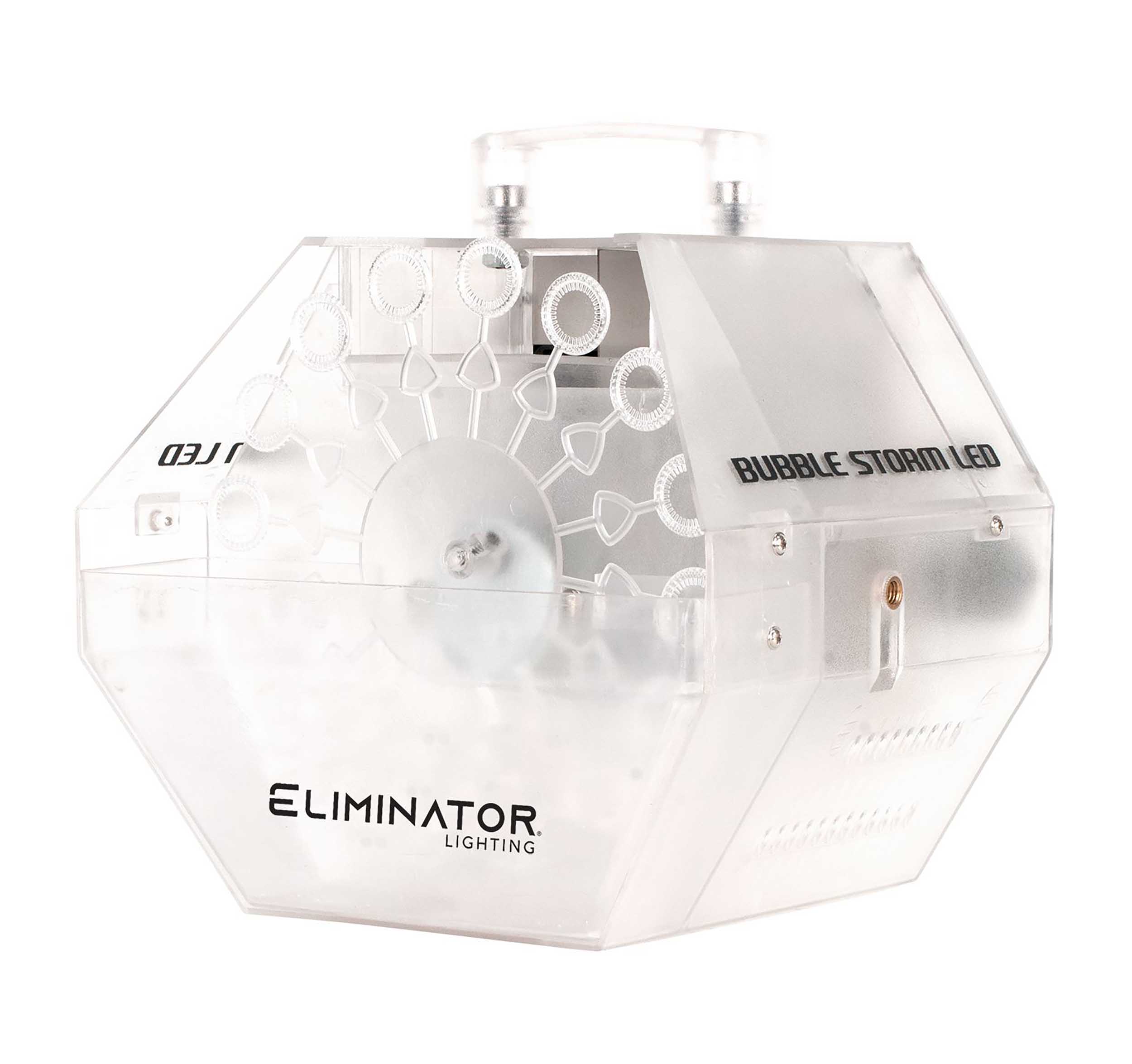 Eliminator Lighting Bubble Storm LED Bubble Effects Machine - White by Eliminator Lighting