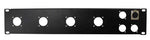B-Stock: ProX T-P2-4X4 2 Unit Unloaded Patch Panel for 4 XLR and 4 NL4 Speakon or NAC3 Powercon by ProX Cases