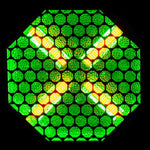 ADJ Vintage X Retro Amber Blinder Effects (2000K) with Vibrant Background RGB LEDs by ADJ