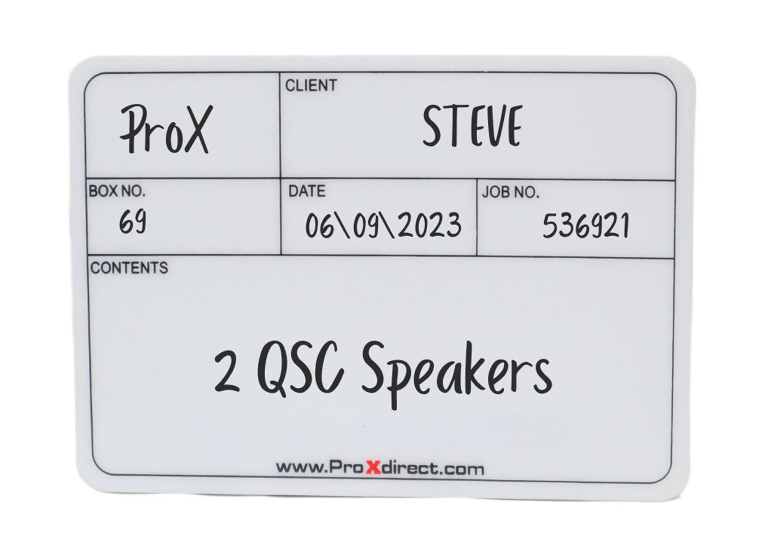ProX X-CLABELLGX12, 12 Pack of Large Multipurpose Labels for Flight Cases by ProX Cases