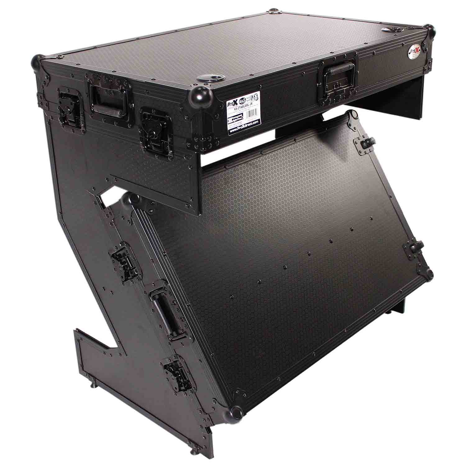 ProX XS-ZTABLEBL JR, DJ Workstation & Flight Case Table With Wheels - Black by ProX Cases
