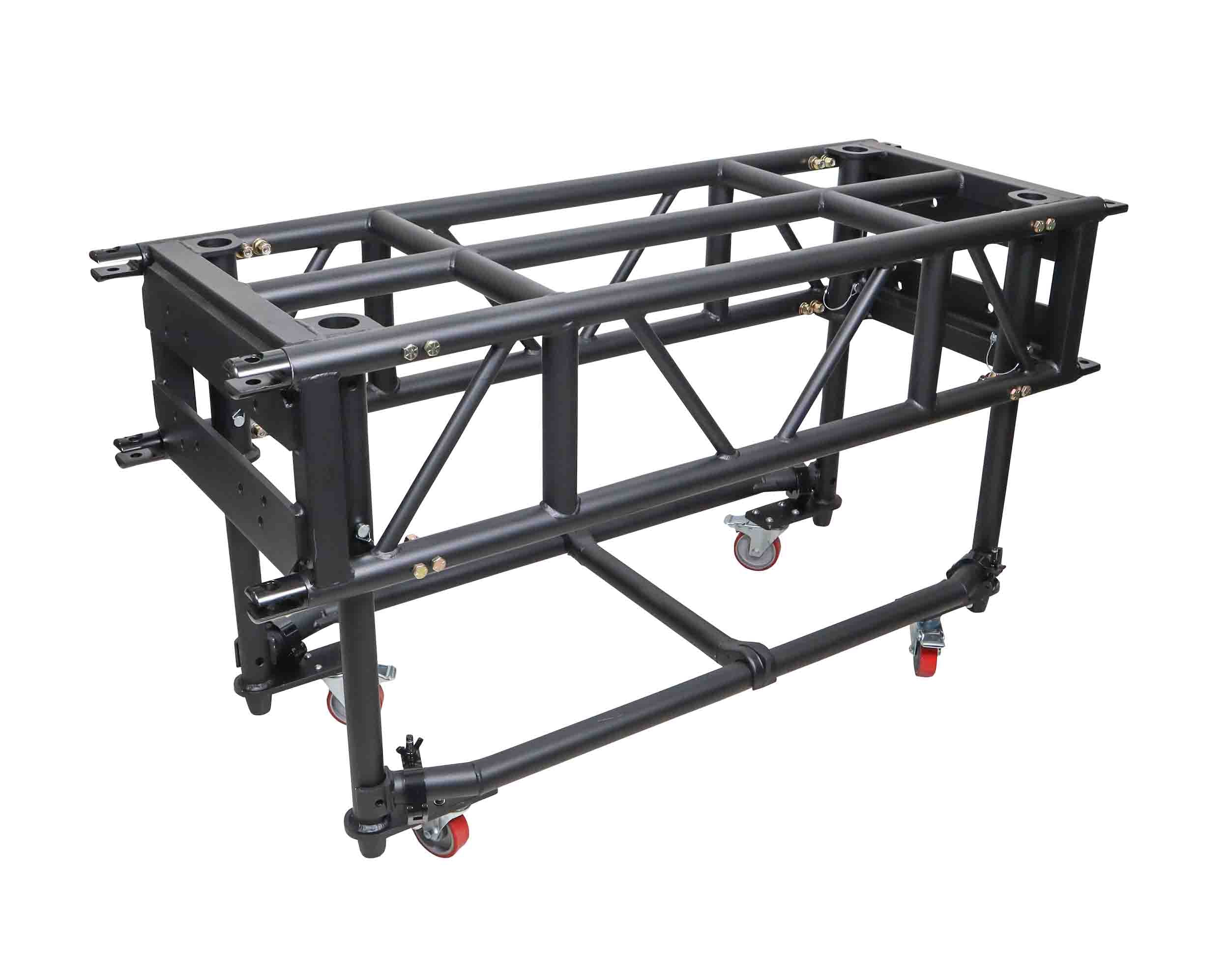 ProX XT-PRERIG5FTBLK, Pre-Rig Truss Segment with Removable Rolling Base System - Black 5' FT