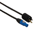 RCF MED-PCB-SJ14-8FT, PowerCON to Edison Plug Cable - 8 Ft by RCF
