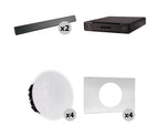 Shure 712X B-V Ecosystem DJ Package Including 2 MXA710-2FT Linear Microphone, 1 P300-IMX Audio Processor, 4 MXN5W-C Ceiling Loudspeaker + 4 Tile Bridge by Shure