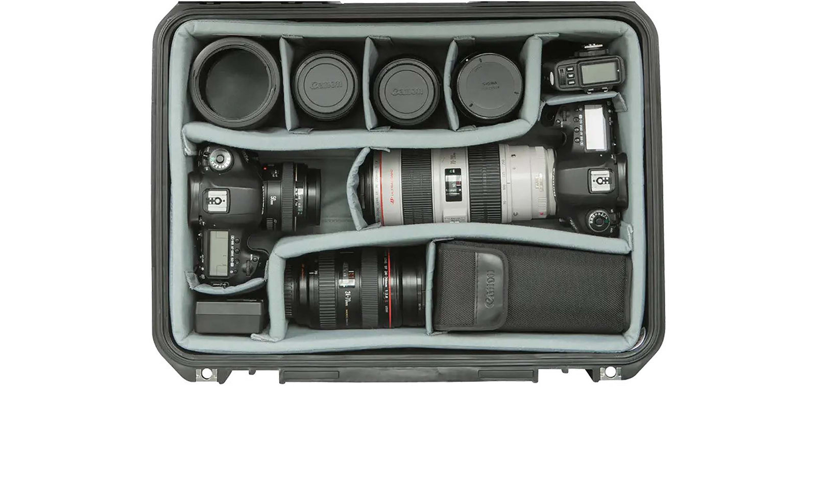 SKB Cases 3i-1813-7DL, iSeries Case with Think Tank Photo Dividers and Lid Organizer - Black by SKB Cases