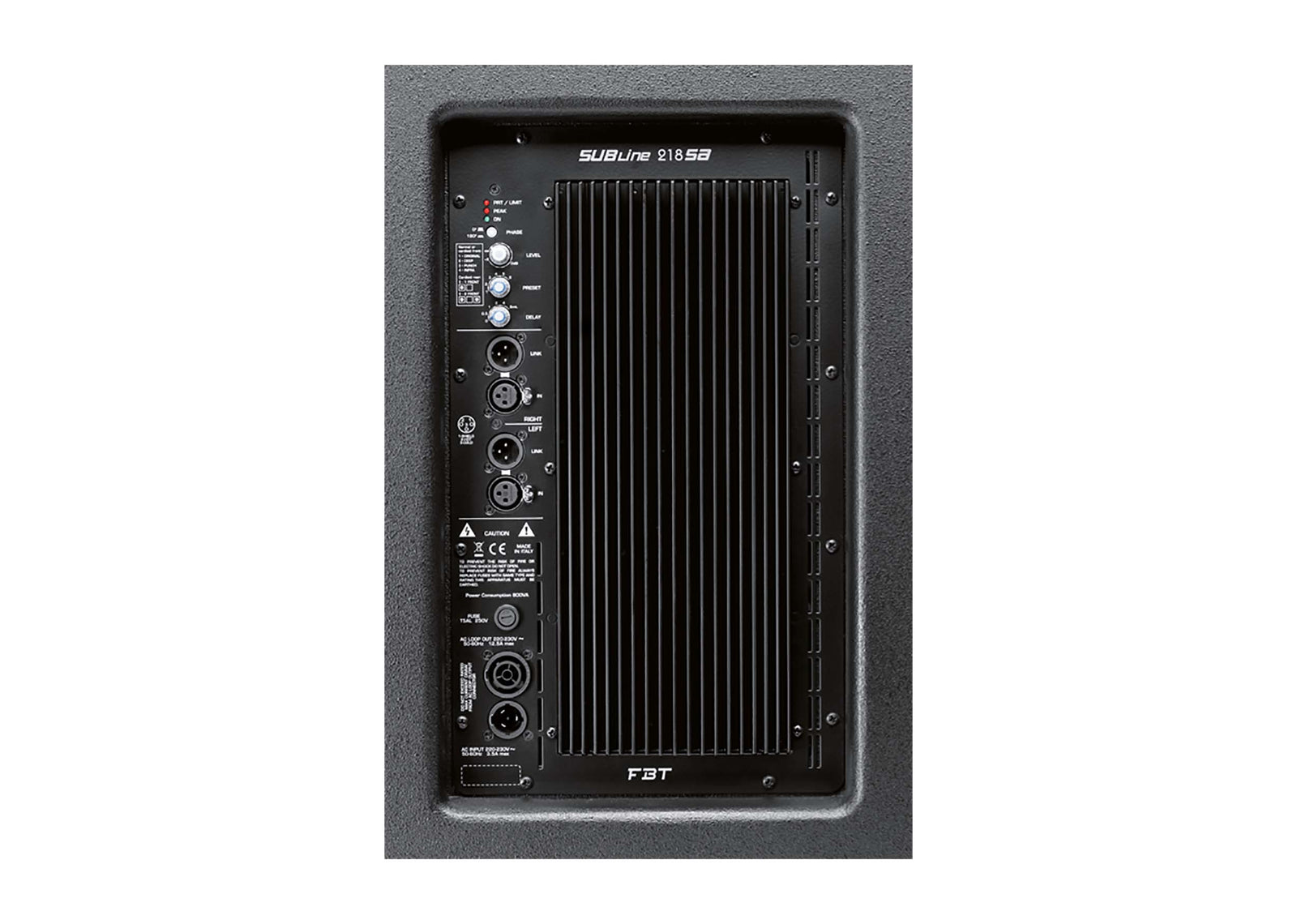 FBT SUBLINE 218 SA Processed Bass Reflex Active Subwoofer 1200W RMS - 140DB SPL by FBT