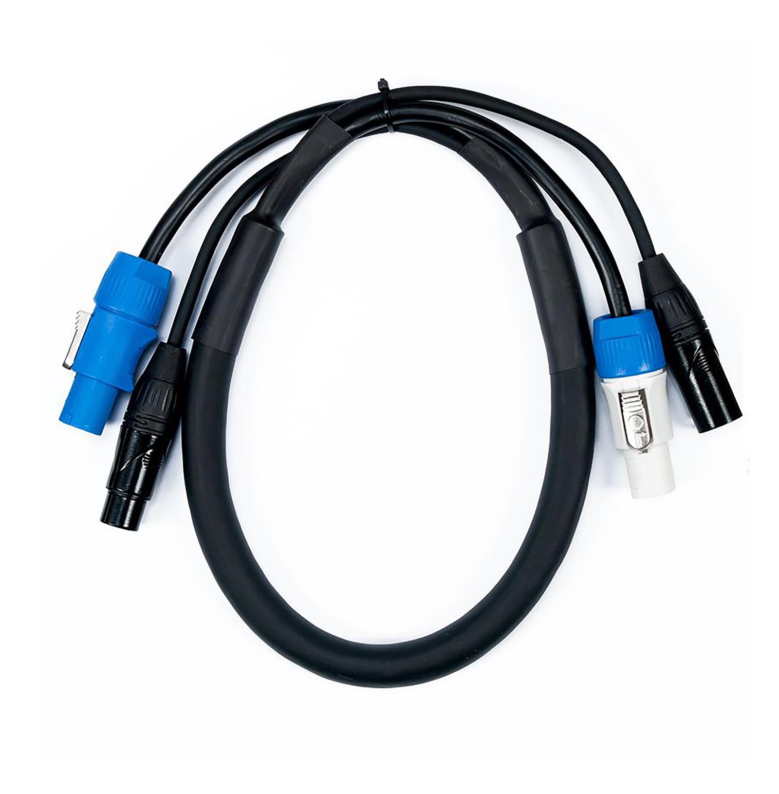 Accu-Cable AC3PPCON, 3pin XLR DMX & Locking Power Link Cable by Accu Cable