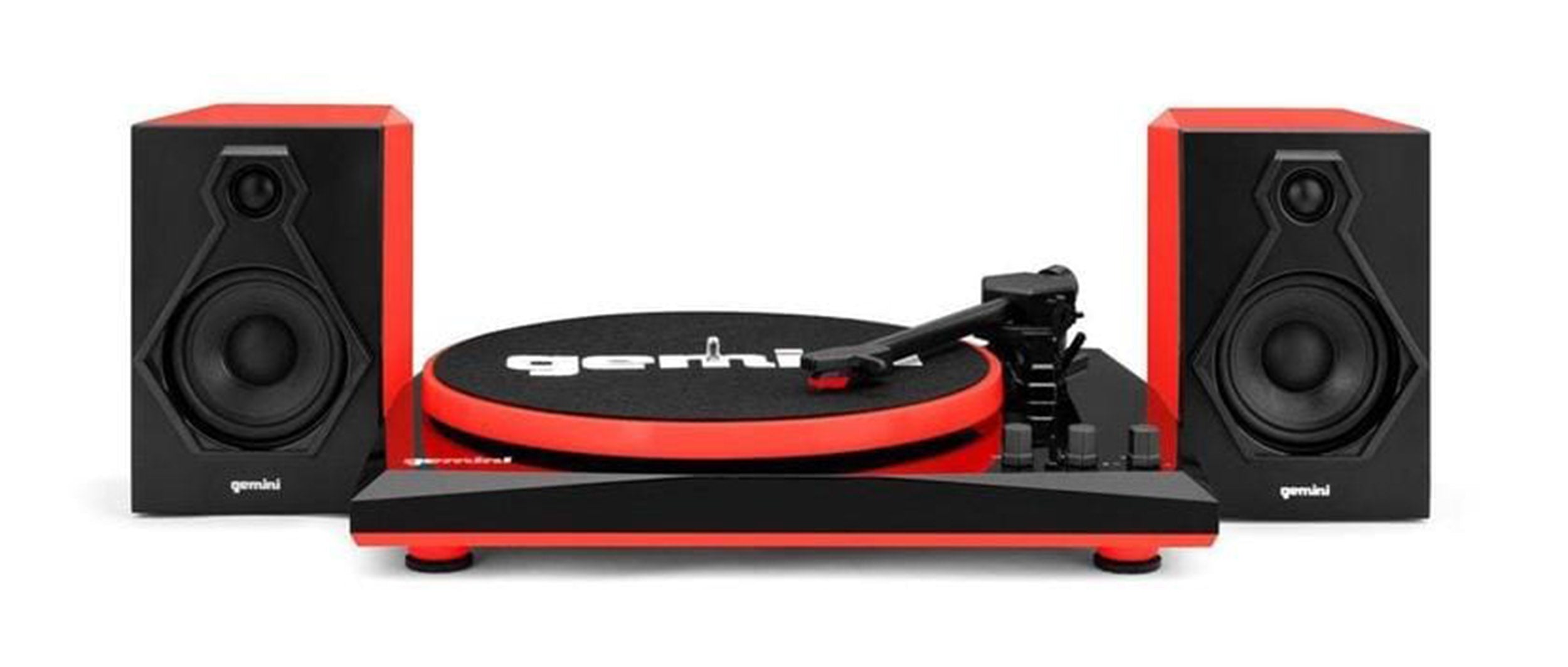Gemini Sound TT-900BR Stereo Turntable System - Black/Red by Gemini Sound