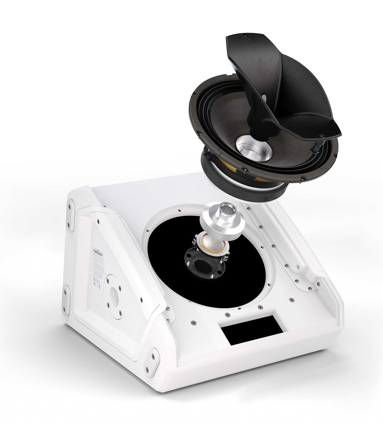 LD System LDS-MON12AG3W, 12" Powered Coaxial Stage Monitor - White by LD Systems