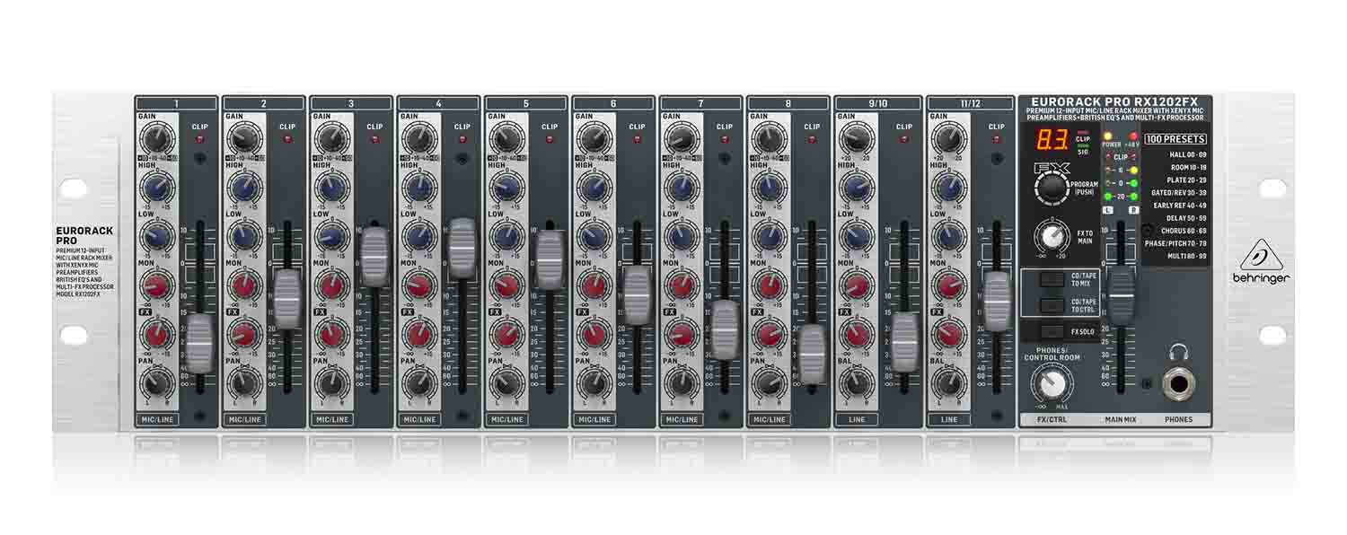 B-Stock: Behringer RX1202FX, 12-Input Rack Mixer with Multi-FX Process